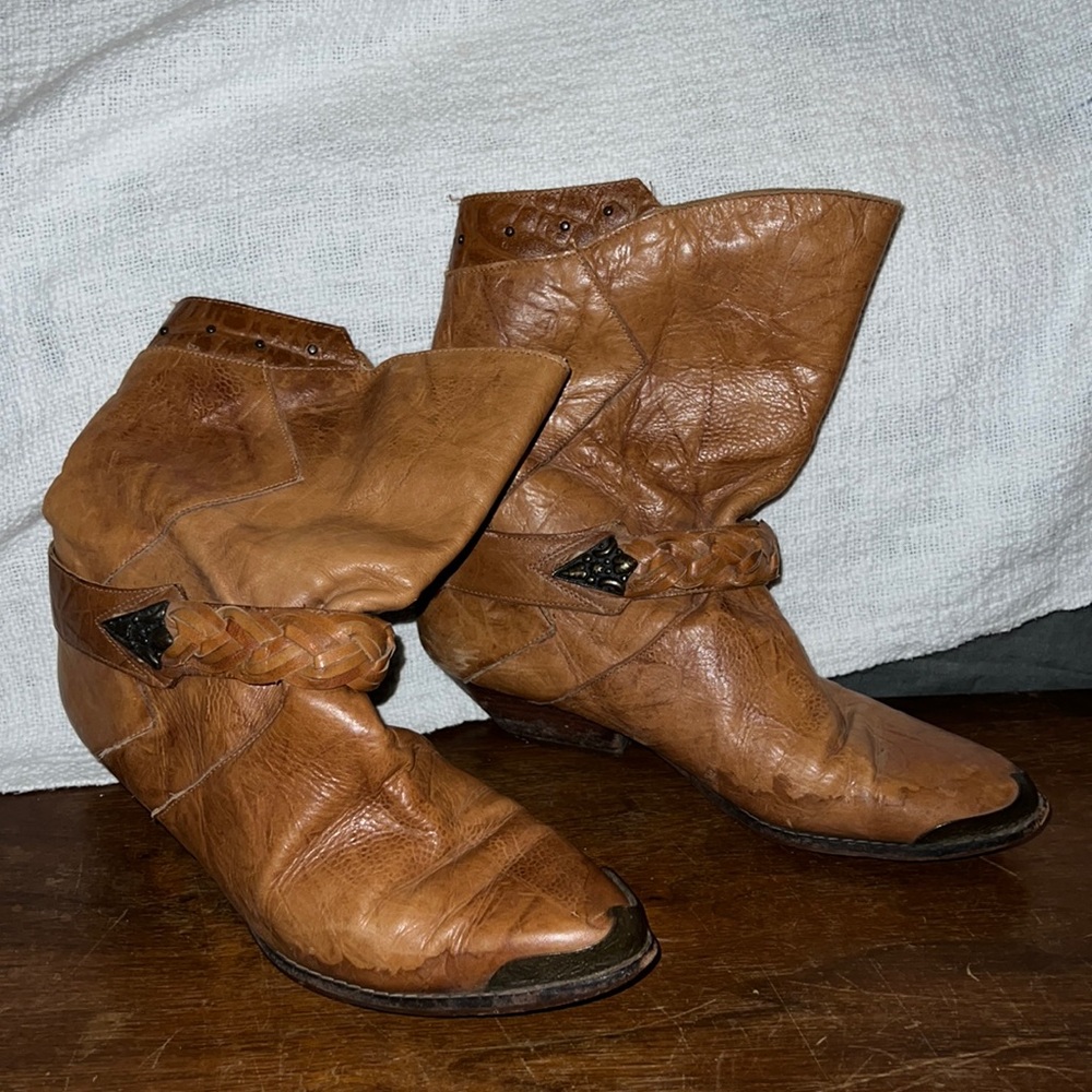 Vintage leather boots